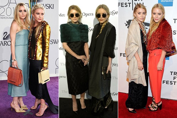 Estilo - Ashley e Mary Kate Olsen (Foto: Reuters || AFP || Getty Images) Estilo - Ashley e Mary Kate Olsen (Foto: Reuters || AFP || Getty Images)
