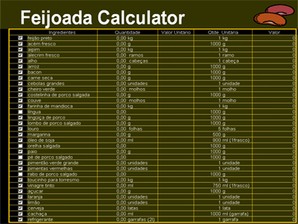 Feijoada Calculator | Download | TechTudo