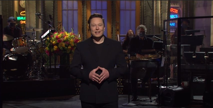 Elon Musk no Saturday Night Live (Foto: NBC/Reprodução)