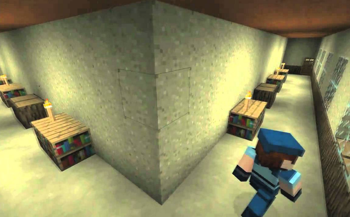 Resident Evil em Minecraft (Foto: Reprodução / YouTube) Resident Evil em Minecraft (Foto: Reprodução / YouTube)