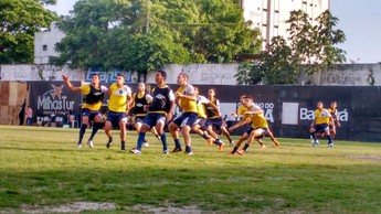 Chicão, Kiros, coletivo, treino, Remo, Baenão (Foto: Samara Miranda)