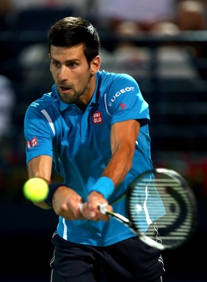 Novak Djokovic vence Malek Jaziri no ATP de Dubai (Foto: Getty Images)