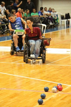 Otavio Mendez é prata em regional de bocha paralímpica, em MG (Foto: Edson Cavalli/ADD-MS)