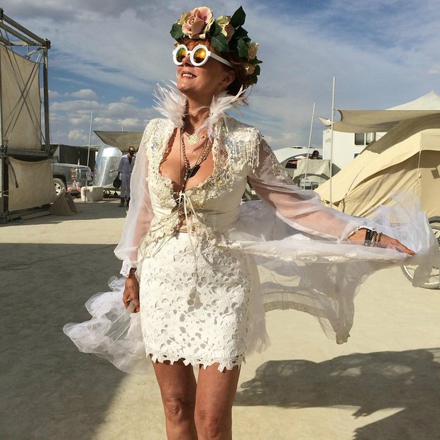 Susan Sarandon - Burning Man (Foto: Reprodução / Instagram)