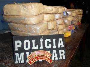 Droga seria oriunda de Rondônia, suspeita PM. (Foto: Comando Regional VIII / Polícia Militar)