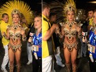 Rainha caçula do Grupo Especial do Rio desfila com look comportado