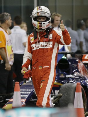 Sebastian Vettel no GP de Abu Dhabi (Foto: AP)