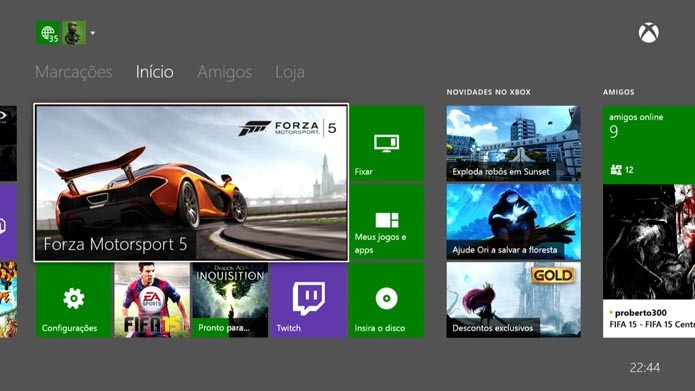 Xbox One: aprenda a habilitar o modo de economia de energia (Foto: Reprodução/Murilo Molina)