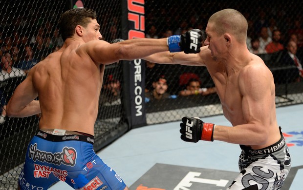 UFC Seth Baczynski e Alan Jouban (Foto: Agência Getty Images)