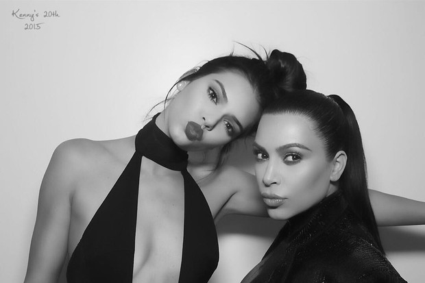 Kendall Jenner e Kim Kardashian (Foto: Reprodução/Instagram)