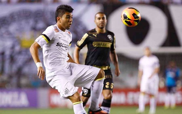 Atacante Gabriel, Santos, contra o Botafogo (Foto: Ricardo Saibun / Divulgação Santos FC)