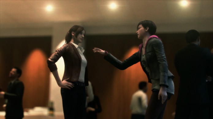 Claire e Moira, protagonistas de Resident Evil: Revelations 2, não se entenderão no início (Foto: 4Gamer)