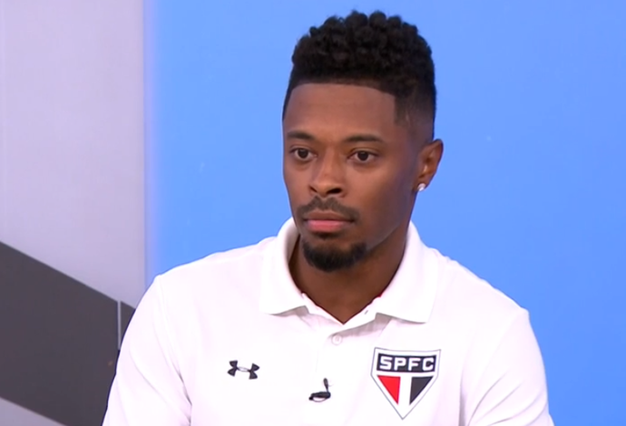 Michel Bastos; São Paulo; frame (Foto: Reprodução SporTV)