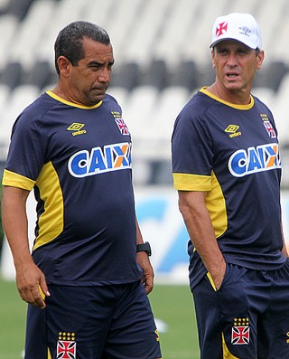 Jorginho e Zinho treino Vasco (Foto: Paulo Fernandes / vasco.com.br)