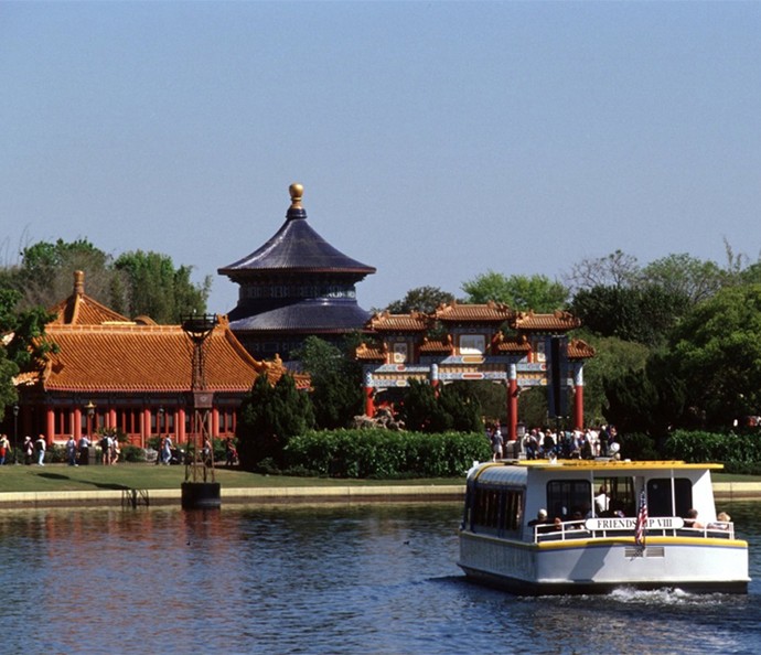 Pavilhão da China no Epcot Visite o pavilhão da China no World Showcase e maravilhe-se com a cultura oriental (Foto: Walt Disney World)