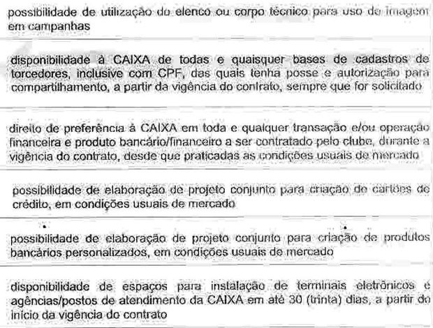 contrato Caixa Flamengo documento (Foto: Reprodução)