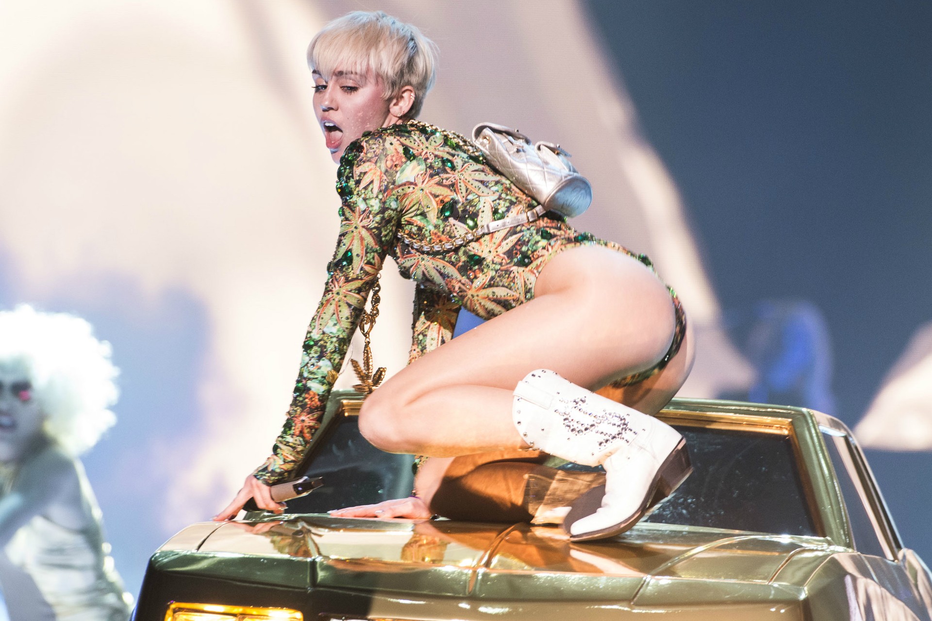 Miley Cyrus em show no Canadá, na semana passada. (Foto: Getty Images)