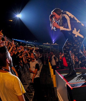 Arcade Fire conclui Lolla 2014 com carnaval roqueiro; G1 faz balanço (Flavio Moraes/G1)