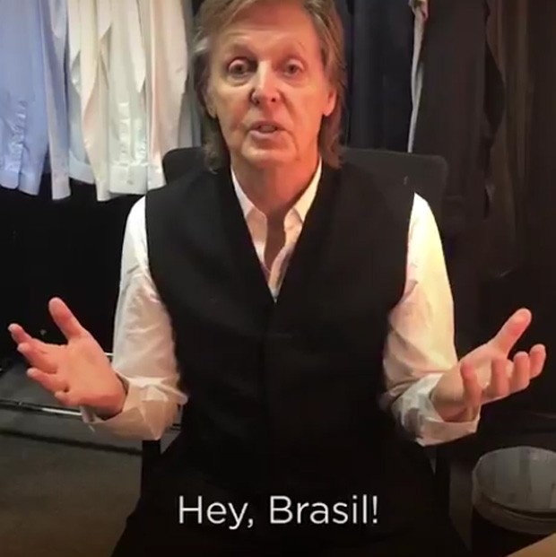 Paul McCartney manda recado para brasileiros (Foto: Reprodução)