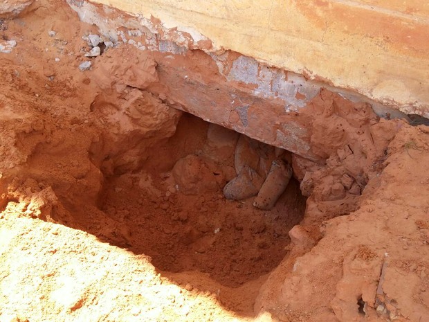 Buraco; Caverna; Penitenciária Estadual de Alcaçuz; Rio Grande do Norte (Foto: Divulgação/Coape-RN) Buraco; Caverna; Penitenciária Estadual de Alcaçuz; Rio Grande do Norte (Foto: Divulgação/Coape-RN)