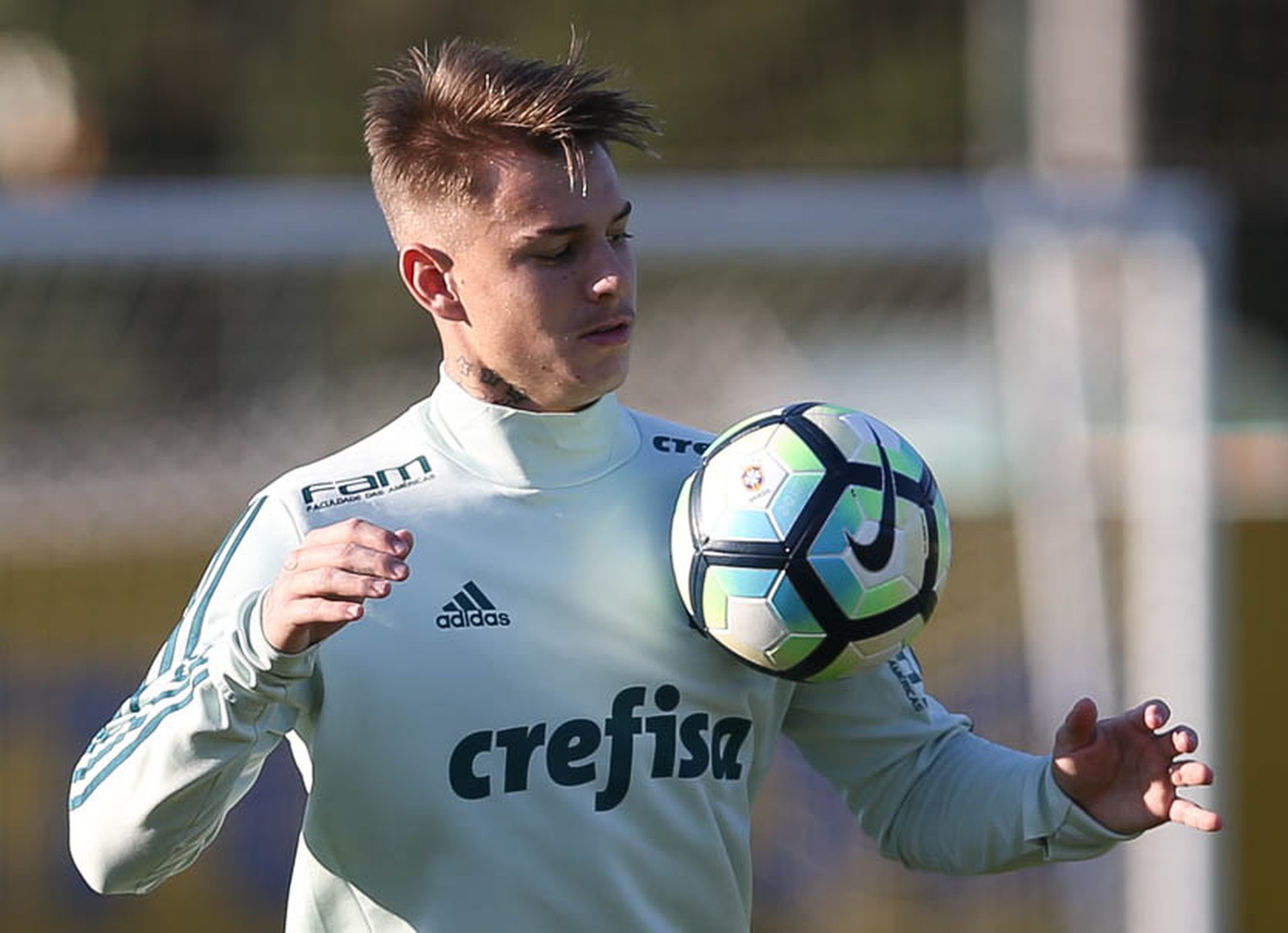 Novo batedor do Palmeiras, Róger Guedes brinca: 