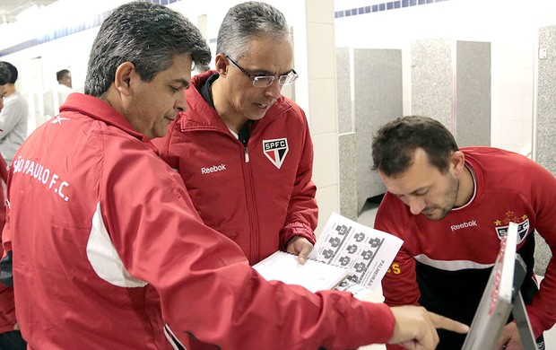 Ney Franco e seu auxiliar Eder Paixão (Foto: Divulgação / Site oficial do são Paulo)