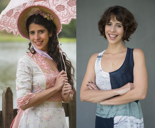 Antes e depois de Bianca, personagem interpretada por Flora Diegues (Foto: Divulgação Globo)