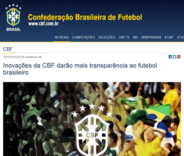 CBF anuncia fair play financeiro (Foto: Reprodução)