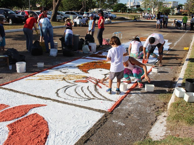 Corpus Christi Palmas (Foto: Vilma Nascimento/G1) Corpus Christi Palmas (Foto: Vilma Nascimento/G1)