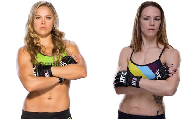 MONTAGEM - UFC Ronda Rousey x Alexis Davis (Foto: Editoria de arte)