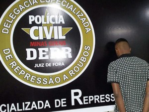 Suspeito receptação juiz de fora  (Foto: Polícia Civil/Divulgação)