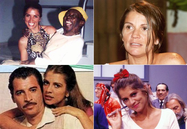 A atriz em diversos momentos de sua carreira (Foto: TV Globo / Divulgaçaõ e Reprodução)