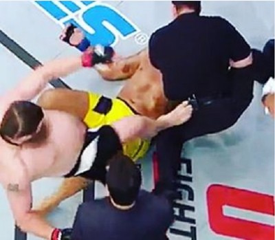 Roy Nelson chute John McCarthy UFC Brasília (Foto: Reprodução/Instagram)