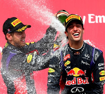 Sebastian Vettel Daniel Ricciardo Fórmula 1 2014 (Foto: Getty Images)