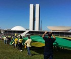Protesto contra Dilma chega ao Congresso (Isabella Calzolari/G1)
