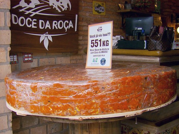 Com 551 kg, recorde foi registrado pelo Rank Brasil (Foto: Reprodução EPTV)