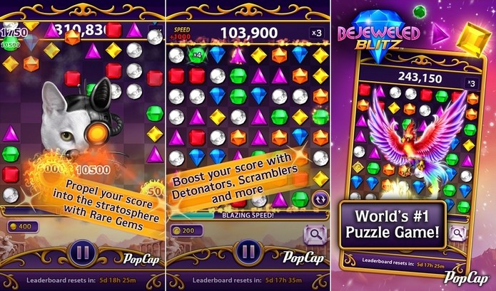 Bejeweled Blitz faz aparelho gastar bateria até 2,4 vezes mais rápido (Foto: Divulgação)