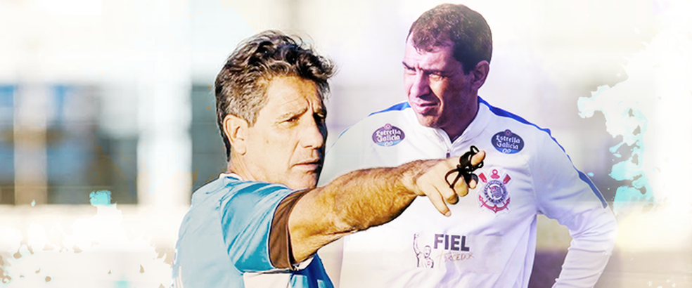 Teoria ou prática? Os distintos perfis dos técnicos rivais Renato e Carille