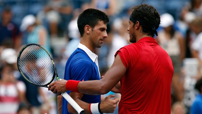 Novak Djokovic vence João Souza, o Feijão, no US Open (Foto: Getty Images)