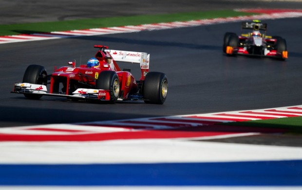 Fernando Alonso treino livre GP dos EUA (Foto: AFP)