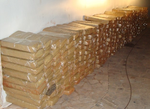 500 quilos da droga foram levados para DISE em Catanduva (Foto: Divulgação / TOR)