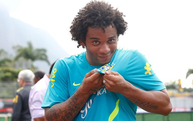 Marcelo, Seleção Brasileira (Foto: Leandra Benjamim)