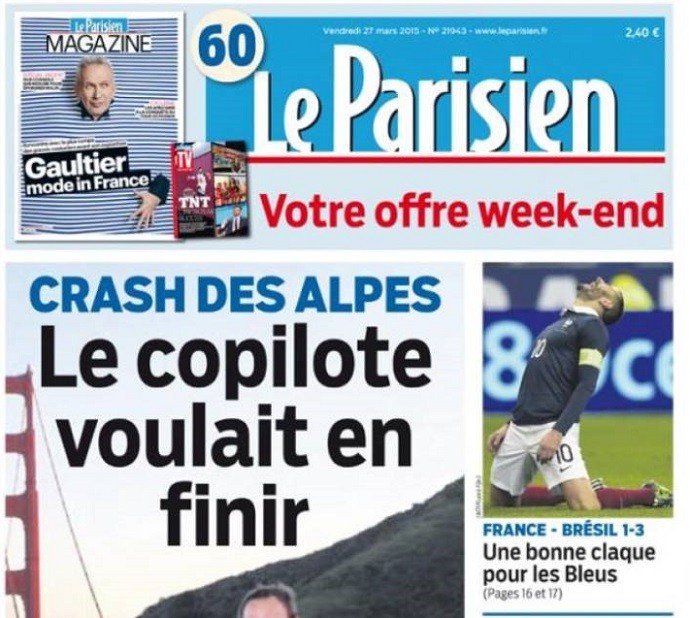 Capas jornais França
