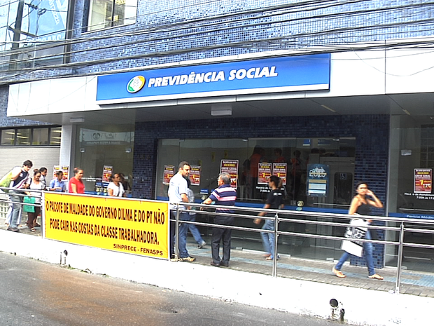 80% das agências do INSS estão sem funcionar no Ceará, diz sindicato (Foto: Reprodução/TV Verdes Mares)