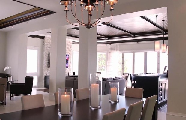 Sala de jantar do Lebron (Foto: Reprodução/Vimeo)