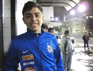 Pedro, atacante do sub-15 do Santos (Foto: Lincoln Chaves / Globoesporte.com)