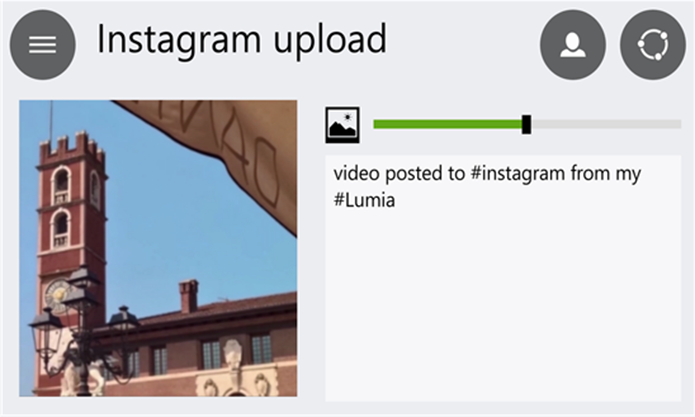 Video Uploader to Intstagram publica suas gravações na rede social de fotografias (Foto: Divulgação/Windows Phone Store)
