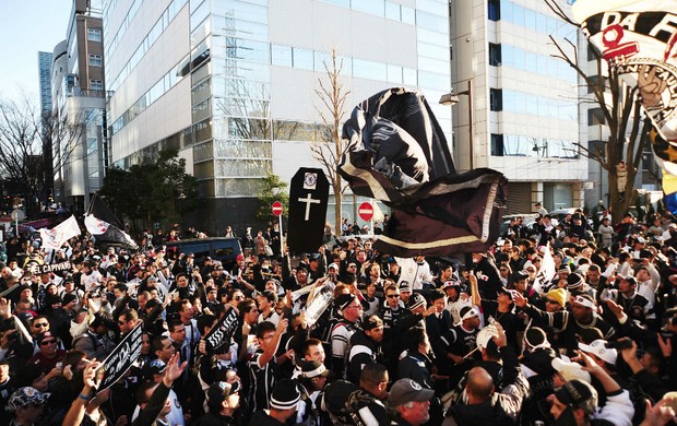 Torcida do Corinthians em Yokohama (Foto: Marcos Ribolli / Globoesporte.com)