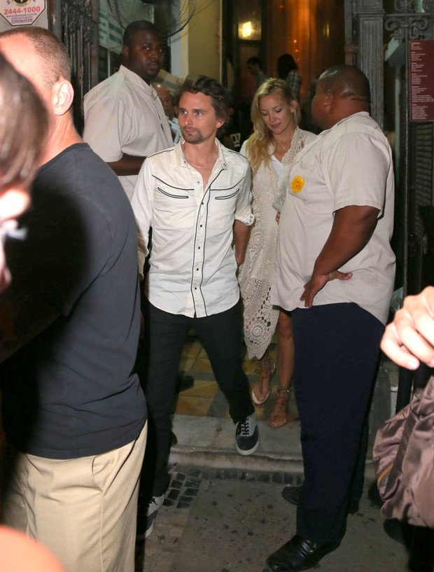 Matthew Bellamy e Kate Hudson (Foto: André Freitas e Gabriel Rangel/Ag.News)