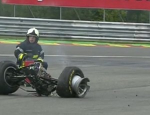 Acidente GP3 Spa-Francorchamps Bélgica (Foto: Reprodução TV)